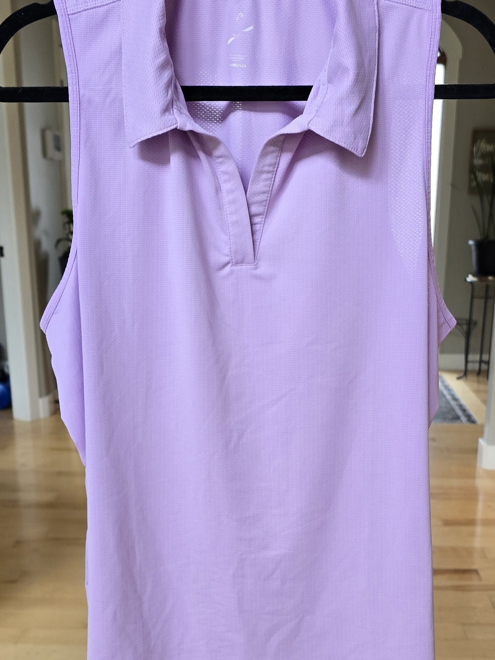 Head Lavender Sleeveless Polo Tank